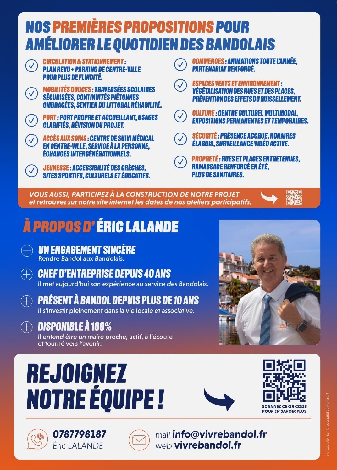 Pourquoi Vivre Bandol ? Quelle d&eacute;marche ?